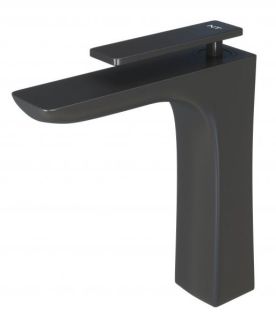 Смеситель для раковины NT Bagno Tirso NT7801 чёрный матовый